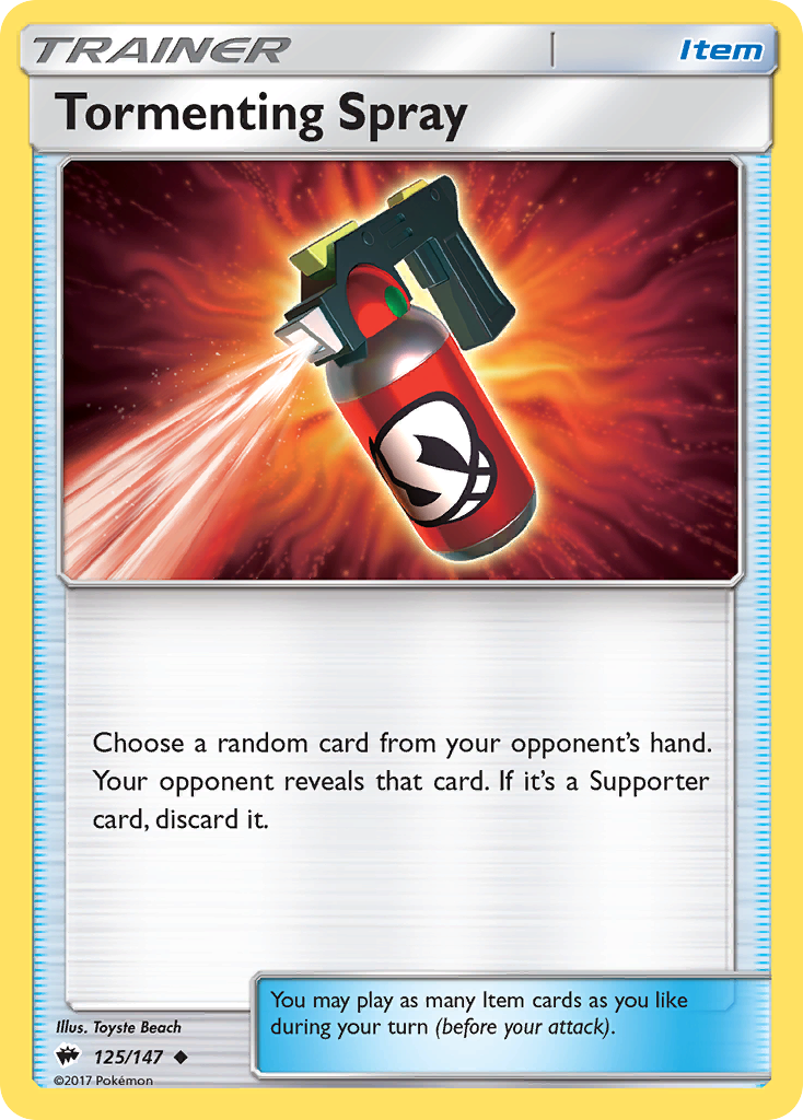 Tormenting Spray - 125/147 - Burning Shadows SM3 - Uncommon
