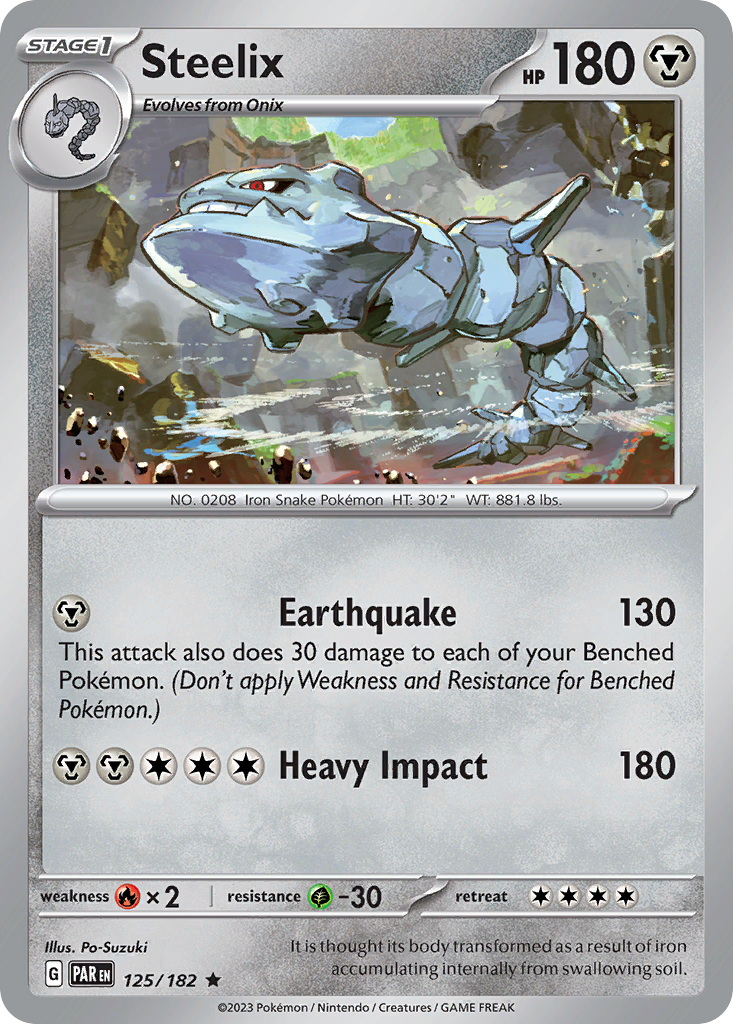 Steelix - 125/182 - Paradox Rift SV4 - Rare