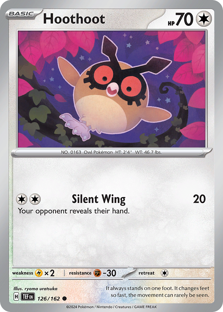 Hoothoot - 126/162 - Temporal Forces SV5 - Common