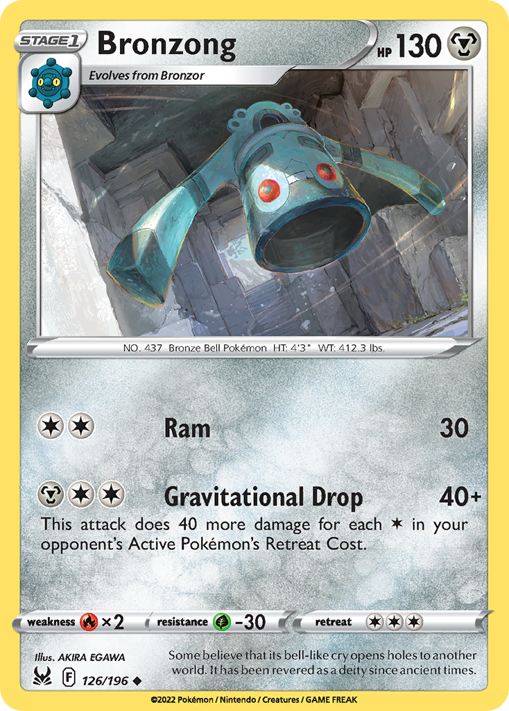 Bronzong - 126/196 - Lost Origin SWSH11 - Uncommon