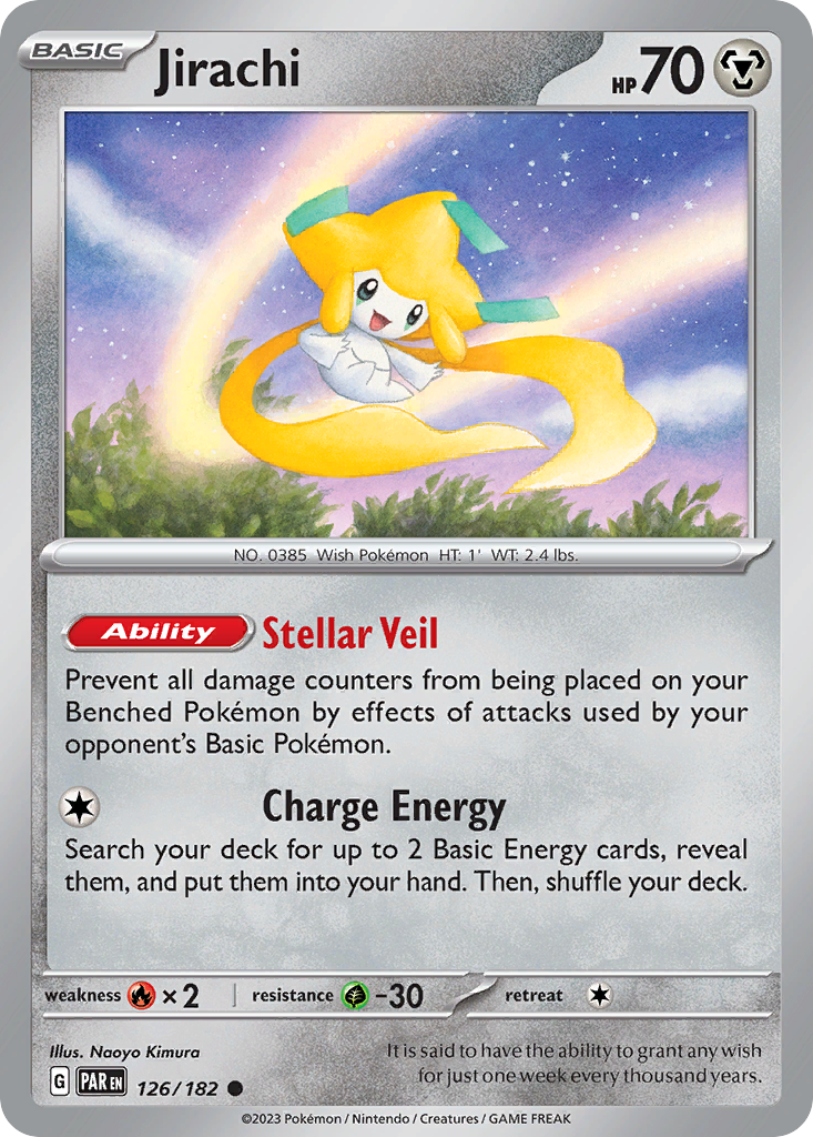 Jirachi - 126/182 - Paradox Rift SV4 - Common