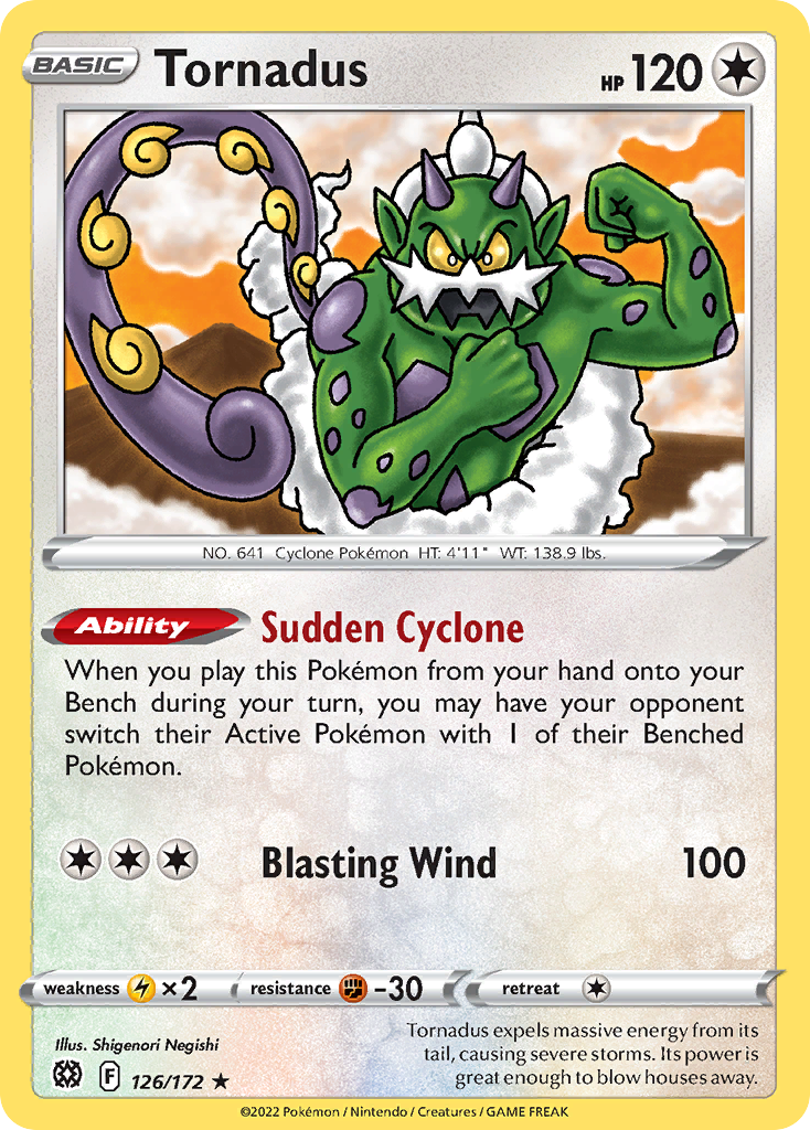 Tornadus - 126/172 - Brilliant Stars SWSH9 - Rare