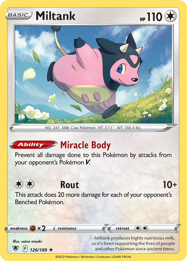 Miltank - 126/189 - Astral Radiance SWSH10 - Rare Holo