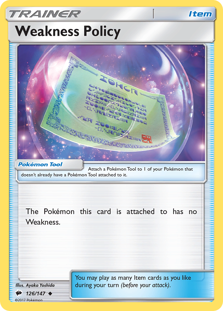 Weakness Policy - 126/147 - Burning Shadows SM3 - Uncommon