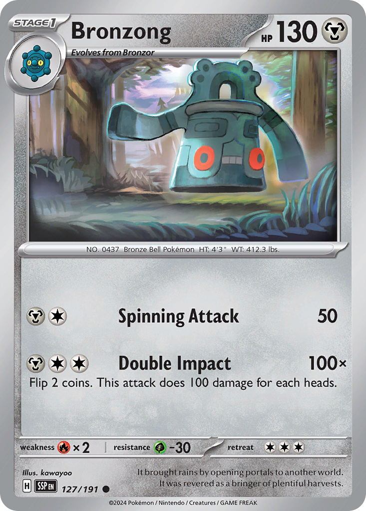 Bronzong - 127/191 - Surging Sparks SV8 - Common