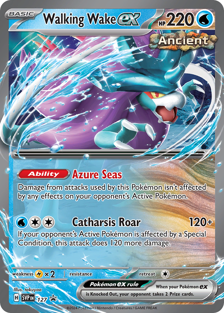 Walking Wake ex - 127/165 - Scarlet & Violet Black Star Promos SVP - Promo