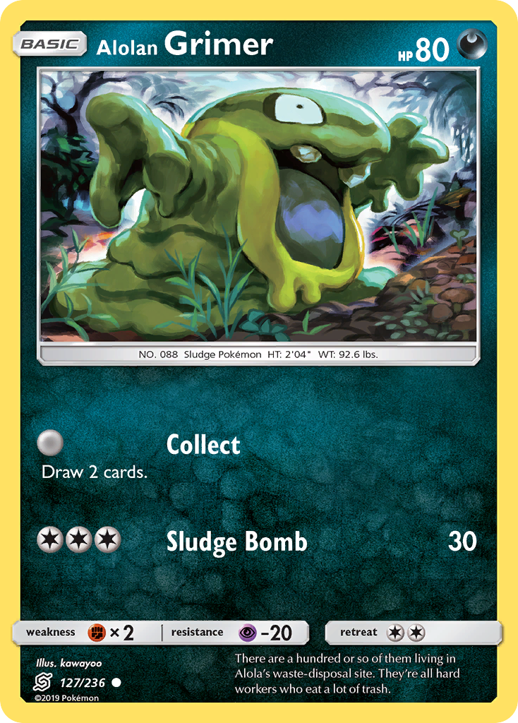 Alolan Grimer - 127/236 - Unified Minds SM11 - Common