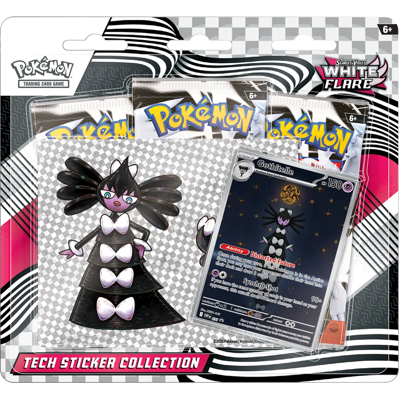 Pokemon TCG: White Flare - Tech Sticker (3 packs) INGLES (Scarlet & Violet)