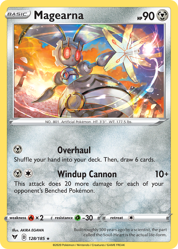 Magearna - 128/185 - Vivid Voltage SWSH4 - Rare Holo