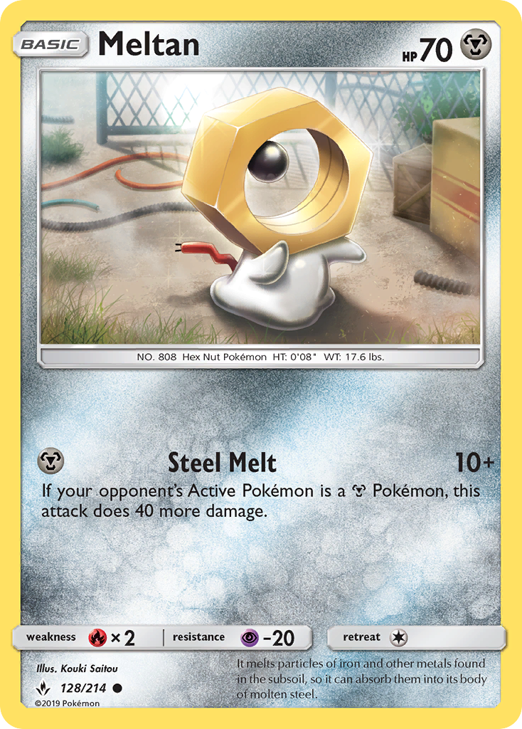 Meltan - 128/214 - Unbroken Bonds SM10 - Common