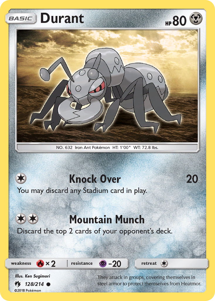 Durant - 128/214 - Lost Thunder SM8 - Common