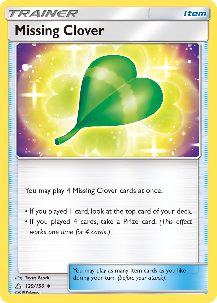 Missing Clover - 129/156 - Ultra Prism SM5 - Uncommon