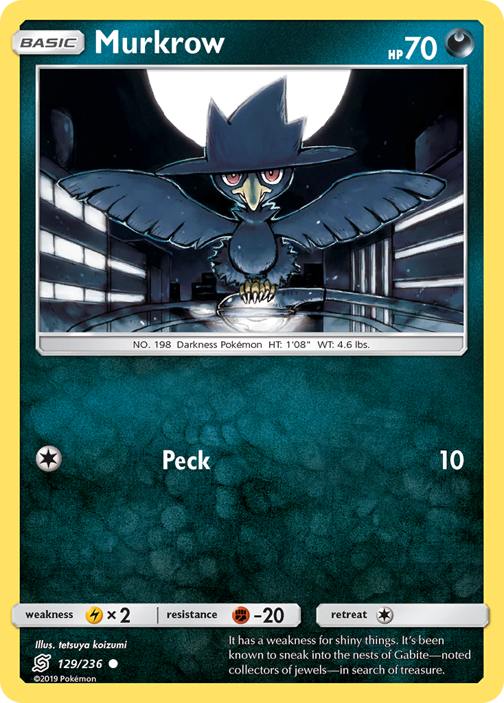 Murkrow - 129/236 - Unified Minds SM11 - Common