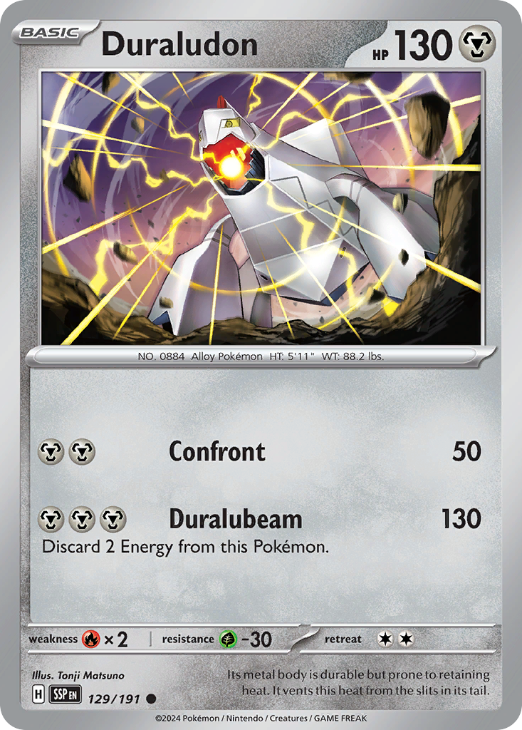 Duraludon - 129/191 - Surging Sparks SV8 - Common