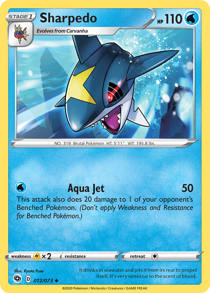 Sharpedo - 12/73 - Champion's Path SWSH35 - Uncommon