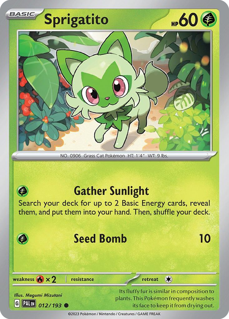 Sprigatito - 12/193 - Paldea Evolved SV2 - Common