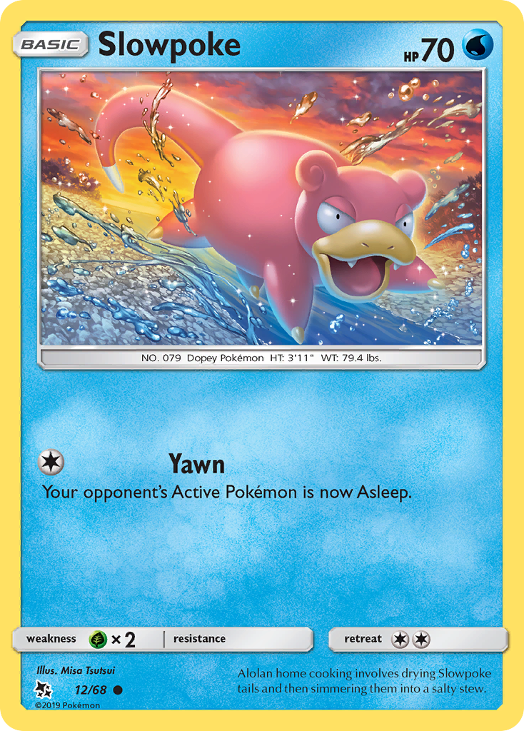 Slowpoke - 12/68 - Hidden Fates SM115 - Common
