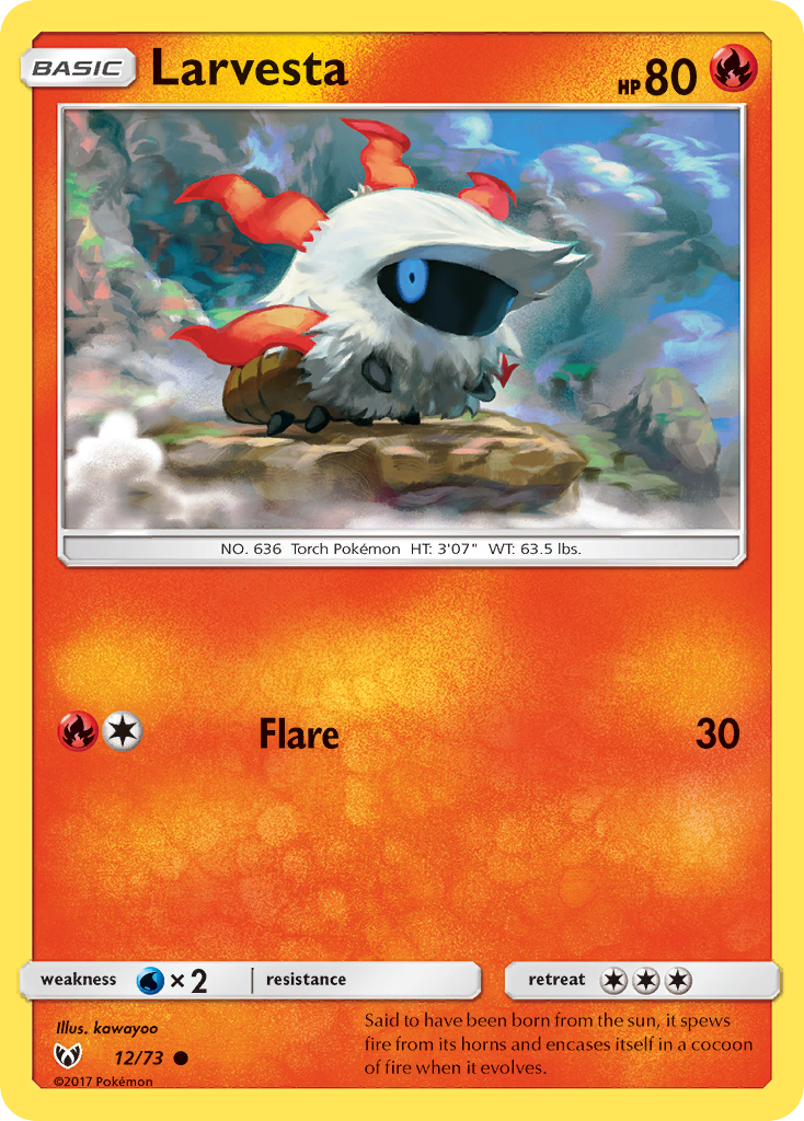 Larvesta - 12/73 - Shining Legends SM35 - Common
