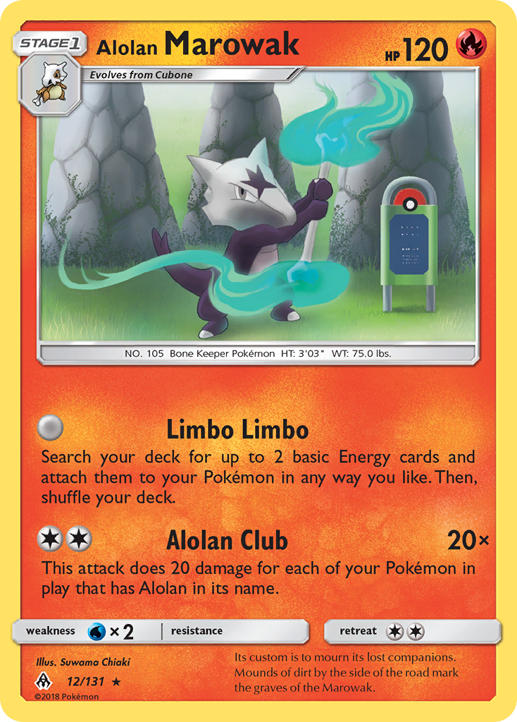 Alolan Marowak - 12/131 - Forbidden Light SM6 - Rare