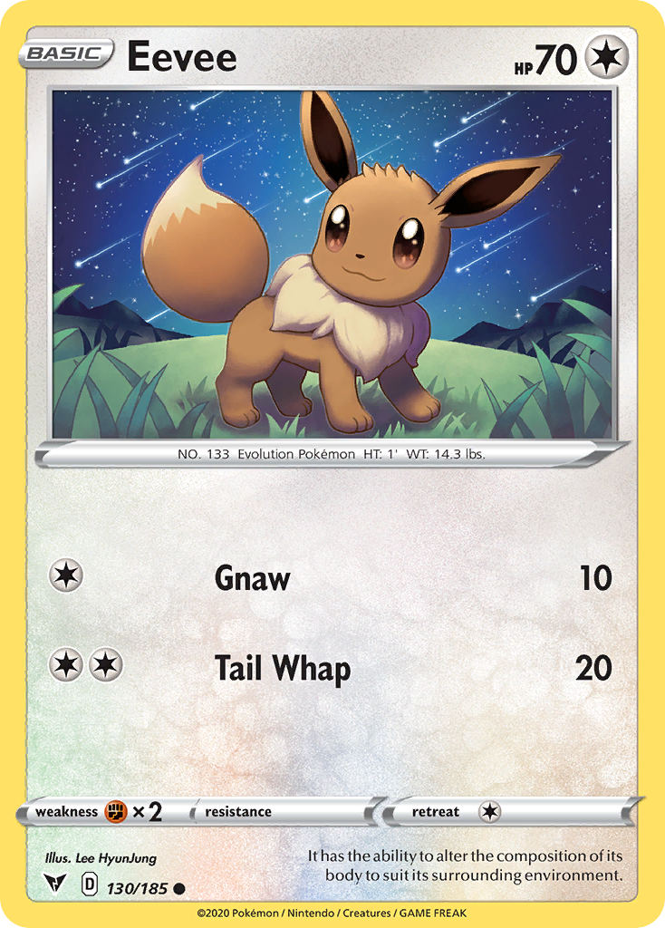 Eevee - 130/185 - Vivid Voltage SWSH4 - Common