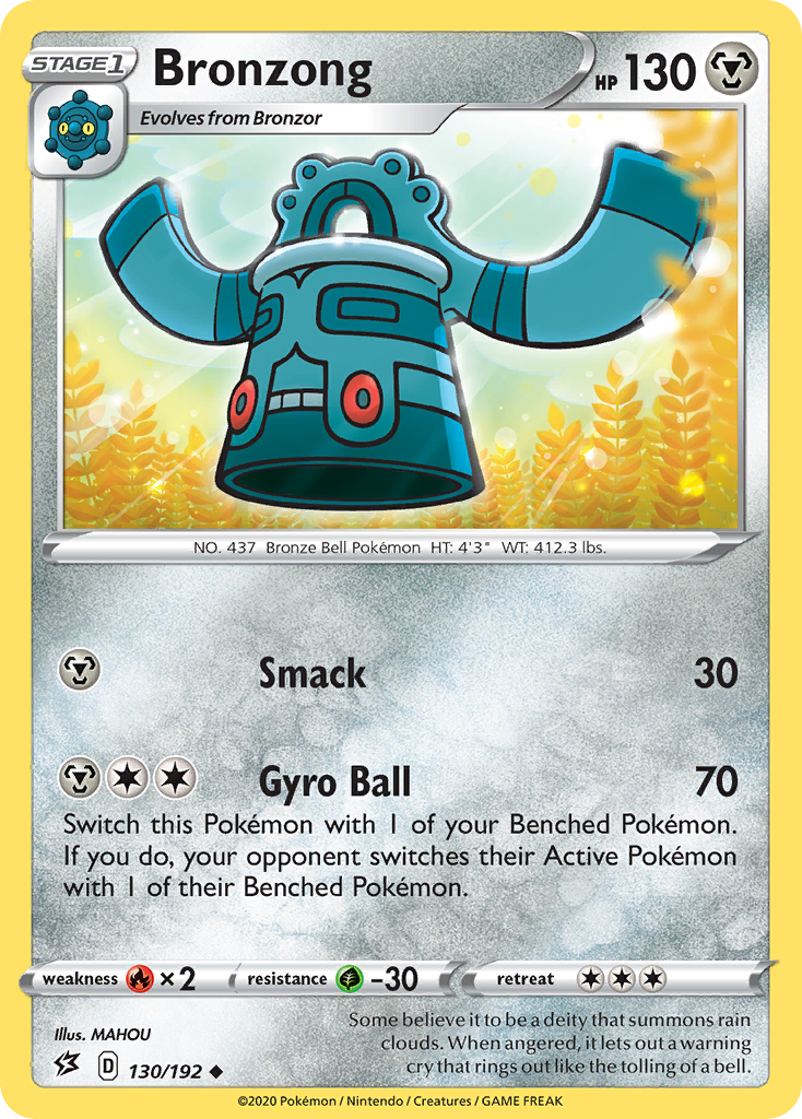 Bronzong - 130/192 - Rebel Clash SWSH2 - Uncommon