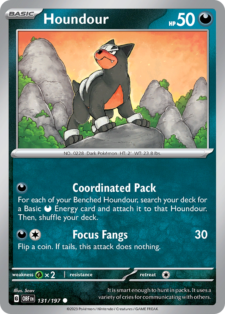 Houndour - 131/197 - Obsidian Flames SV3 - Common