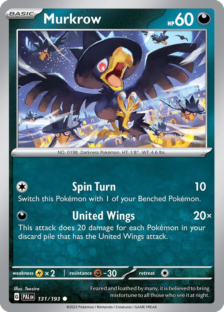 Murkrow - 131/193 - Paldea Evolved SV2 - Common