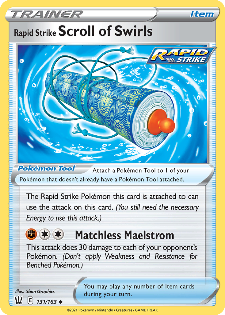Rapid Strike Scroll of Swirls - 131/163 - Battle Styles SWSH5 - Uncommon