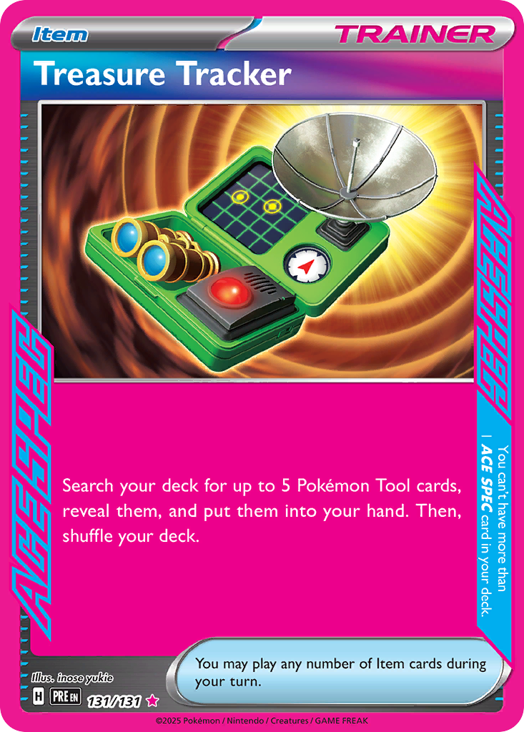 Treasure Tracker - 131/131 - Prismatic Evolutions SV8PT5 - ACE SPEC Rare