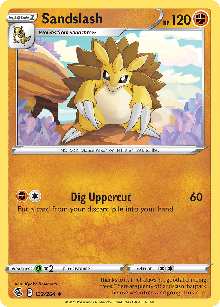 Sandslash - 132/264 - Fusion Strike SWSH8 - Uncommon
