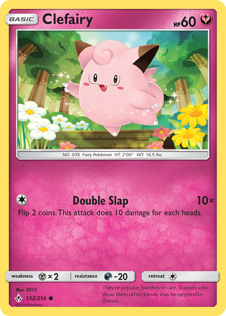 Clefairy - 132/214 - Unbroken Bonds SM10 - Common