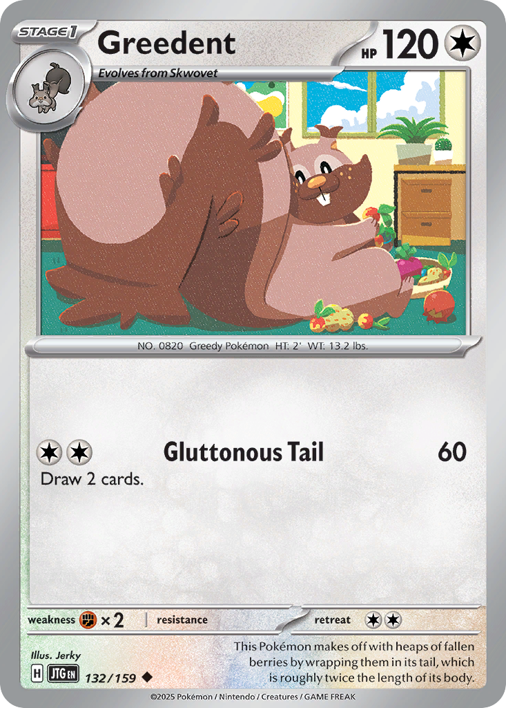 Greedent - 132/159 - Journey Together SV9 - Uncommon