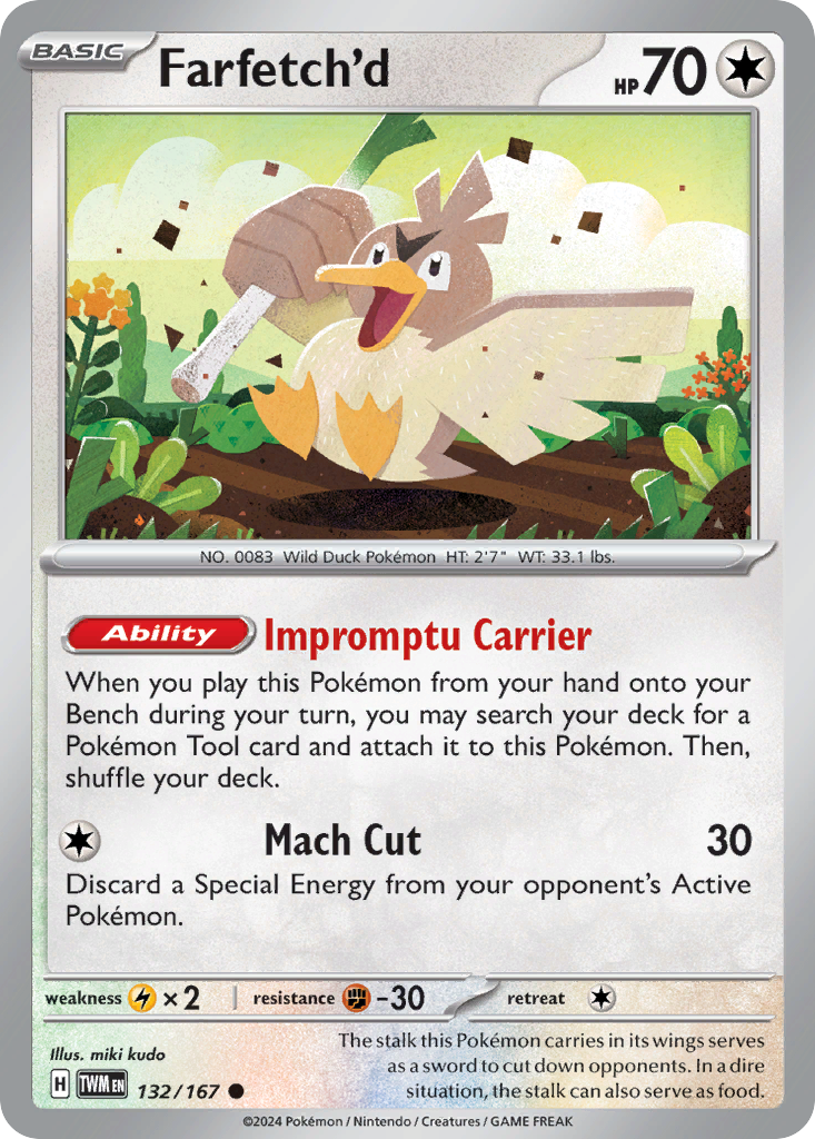 Farfetch'd - 132/167 - Twilight Masquerade SV6 - Common