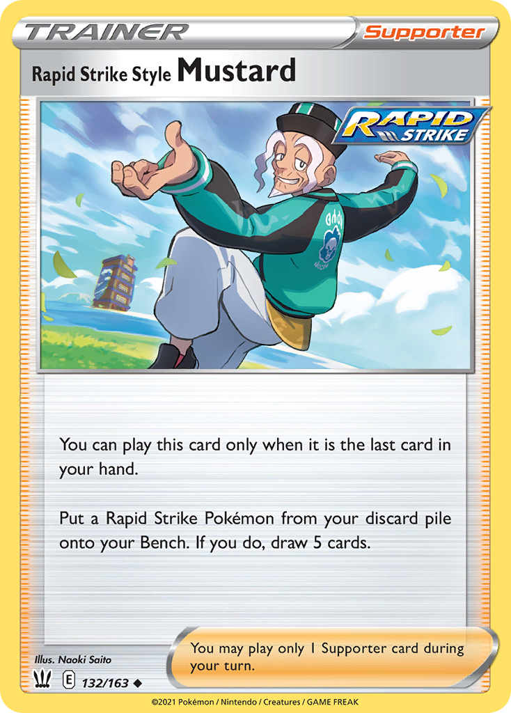 Rapid Strike Style Mustard - 132/163 - Battle Styles SWSH5 - Uncommon