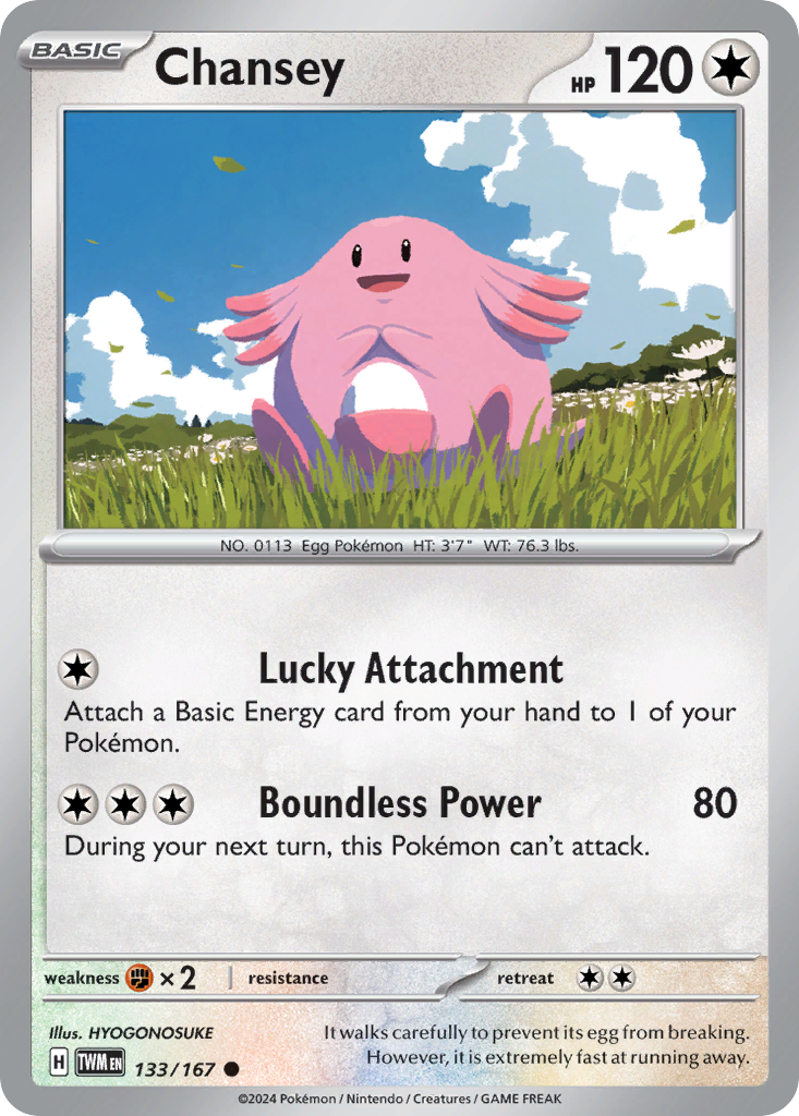 Chansey - 133/167 - Twilight Masquerade SV6 - Common