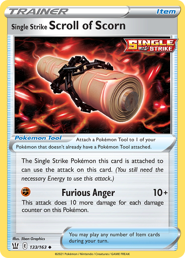 Single Strike Scroll of Scorn - 133/163 - Battle Styles SWSH5 - Uncommon