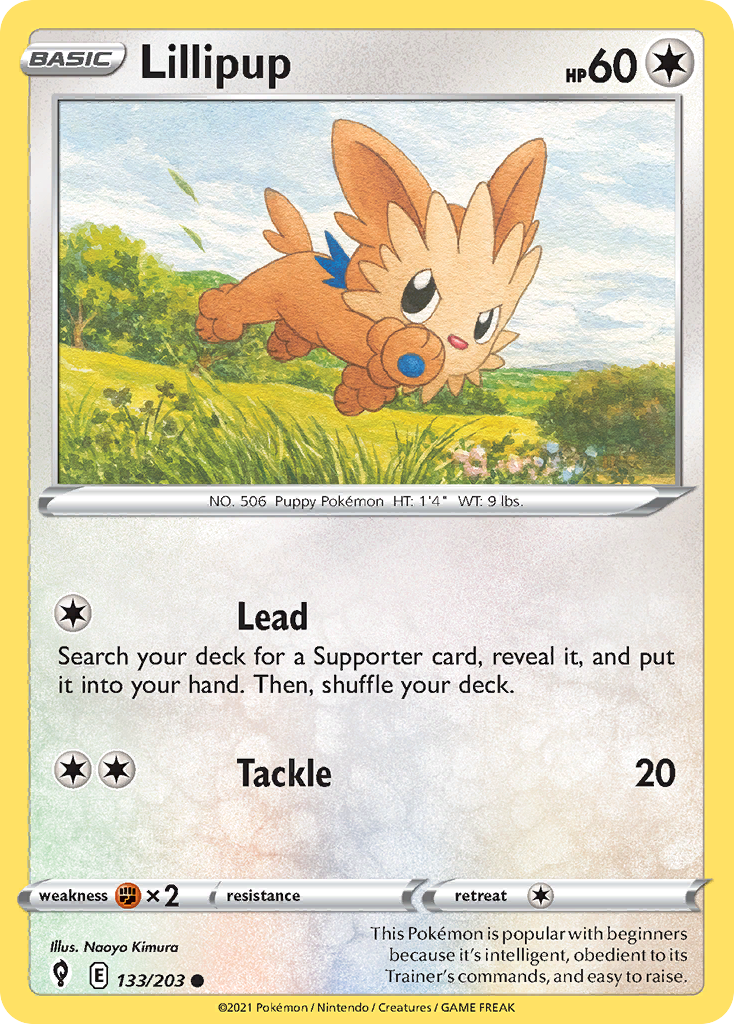 Lillipup - 133/203 - Evolving Skies SWSH7 - Common