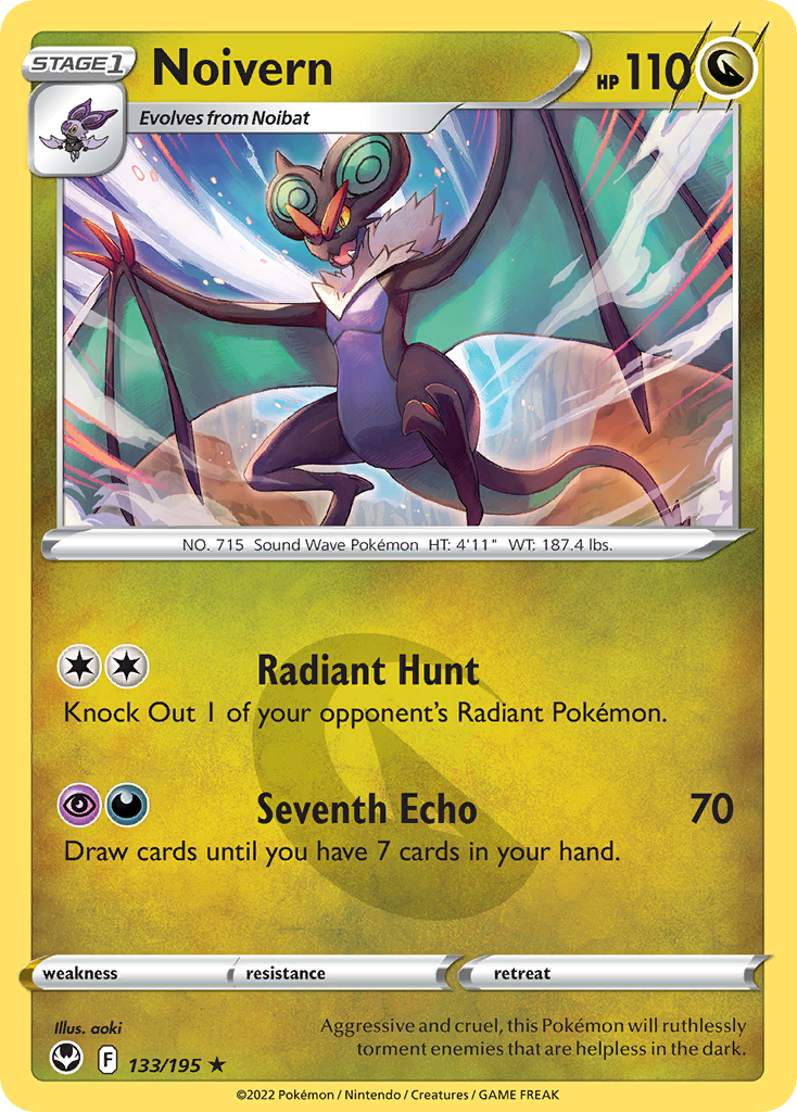 Noivern - 133/195 - Silver Tempest SWSH12 - Rare