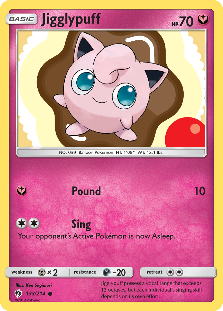 Jigglypuff - 133/214 - Lost Thunder SM8 - Common