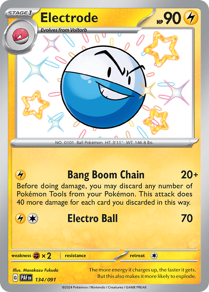 Electrode - 134/91 - Paldean Fates SV4PT5 - Shiny Rare