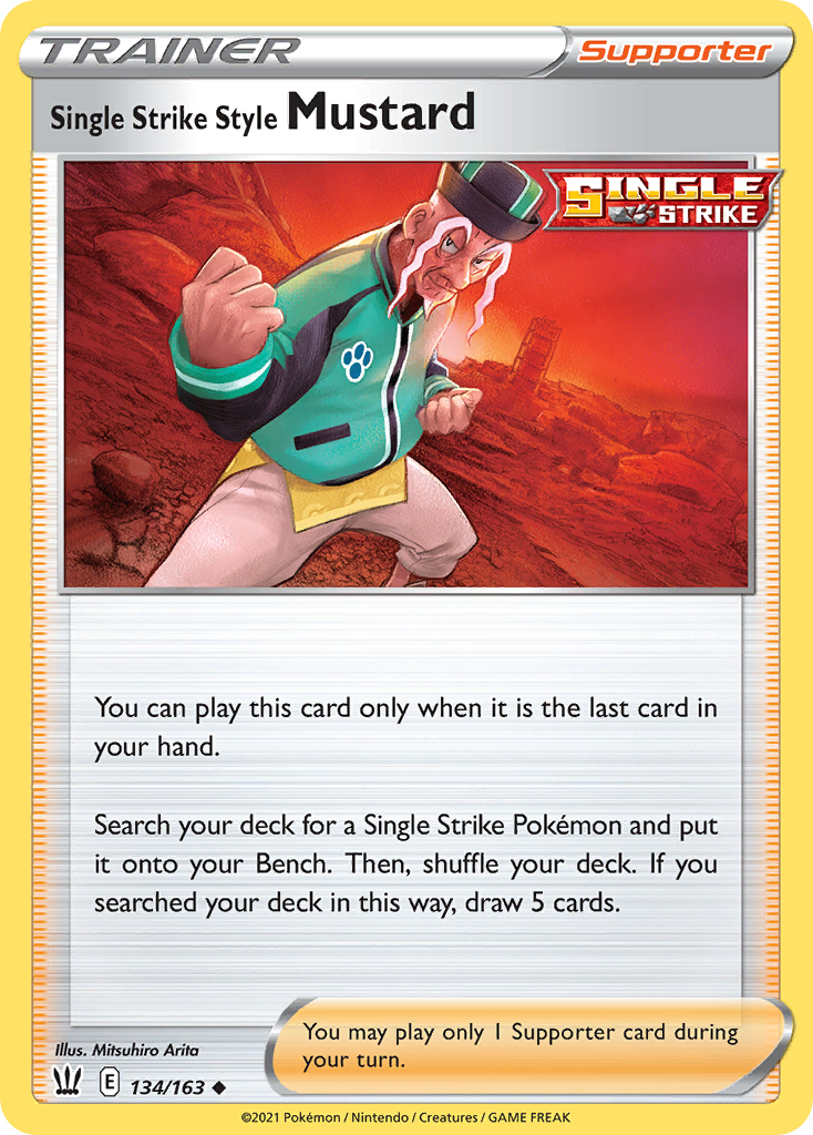 Single Strike Style Mustard - 134/163 - Battle Styles SWSH5 - Uncommon