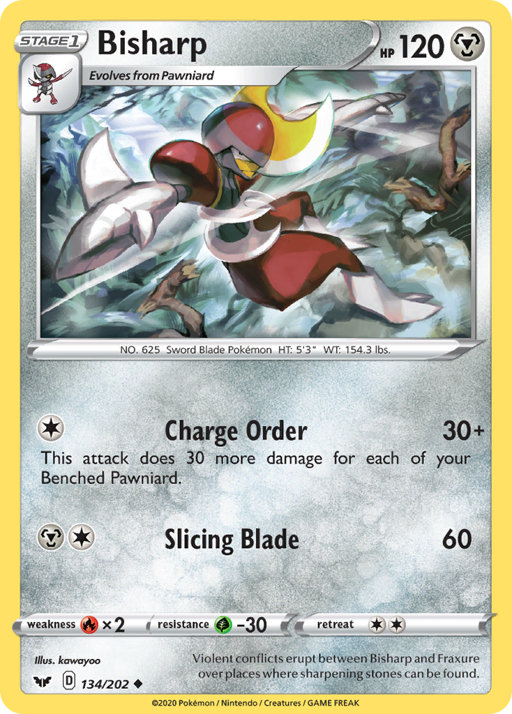 Bisharp - 134/202 - Sword & Shield SWSH1 - Uncommon