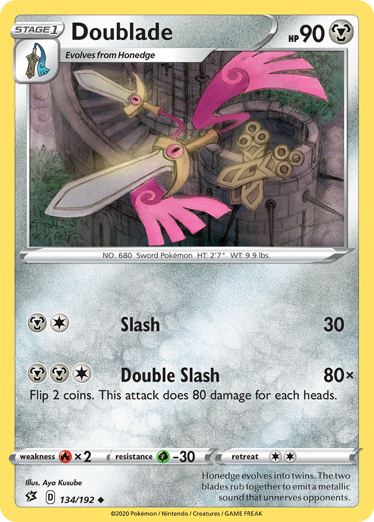 Doublade - 134/192 - Rebel Clash SWSH2 - Uncommon