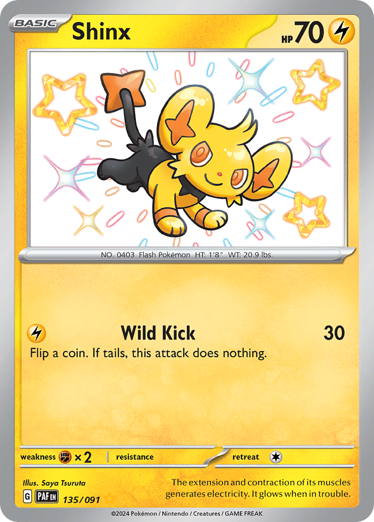 Shinx - 135/91 - Paldean Fates SV4PT5 - Shiny Rare