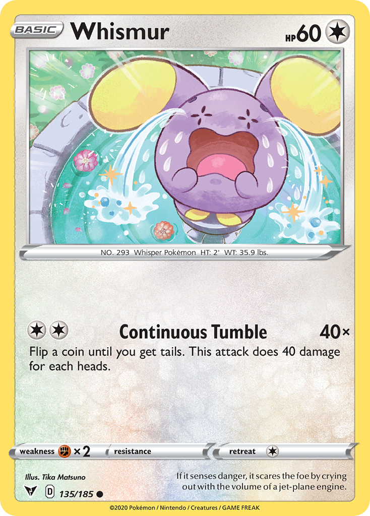 Whismur - 135/185 - Vivid Voltage SWSH4 - Common
