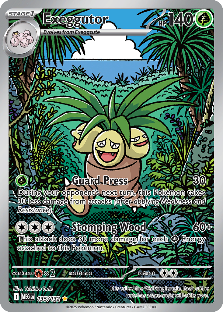 Exeggutor - 135/132 - Mega Evolution ME1 - Illustration Rare