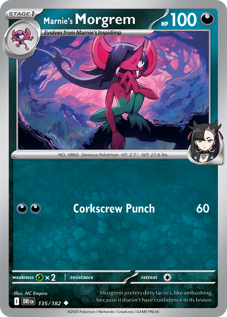 Marnie's Morgrem - 135/182 - Destined Rivals SV10 - Uncommon