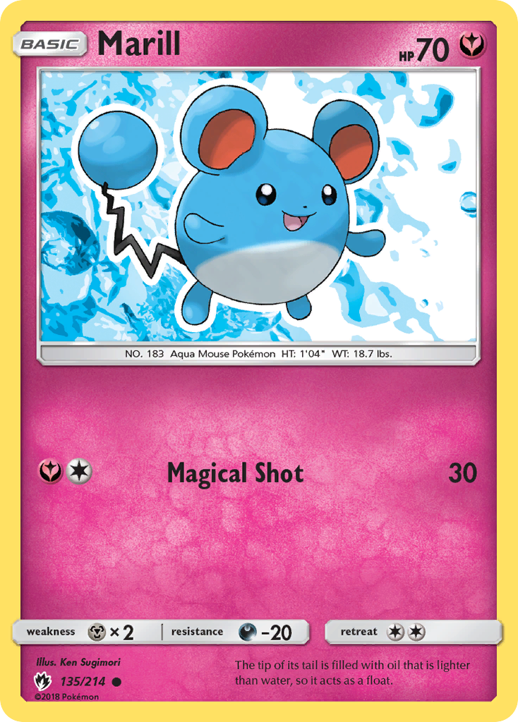 Marill - 135/214 - Lost Thunder SM8 - Common