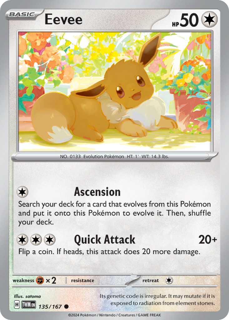 Eevee - 135/167 - Twilight Masquerade SV6 - Common