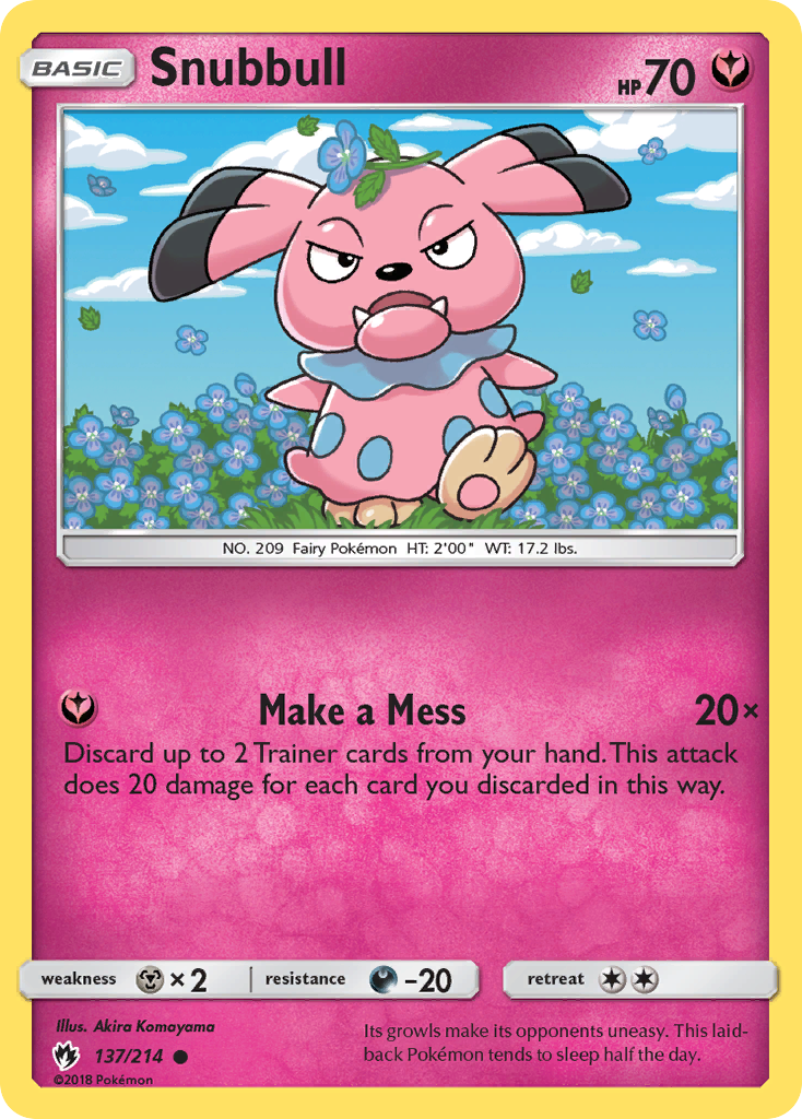 Snubbull - 137/214 - Lost Thunder SM8 - Common